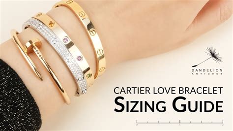 cartier love bracelett|cartier love bracelet size chart.